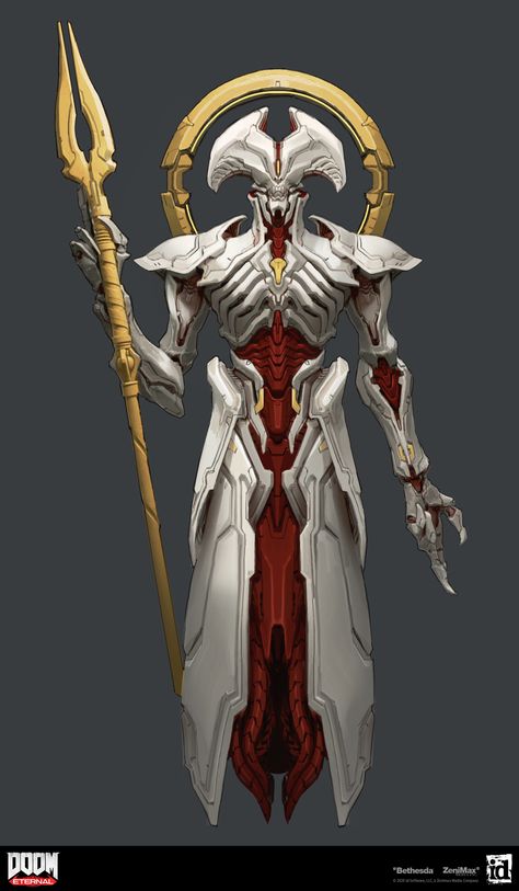 Maykr Angel - Doom Eternal Demon Monster Creature Character Concept Art - Jon Lane Doom Eternal Concept Art, Doom Demons, Doom Eternal, Alien Concept, 다크 판타지, Alien Concept Art, Monster Concept Art, Concept Art Character, Dungeons And Dragons Homebrew