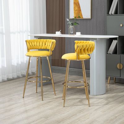 Yellow Bar Stools, Short Stools, Backless Stools, Bar Stools With Backs, Vanity Room, Dining Stools, Stools With Backs, Wet Towel, Leather Bar Stools