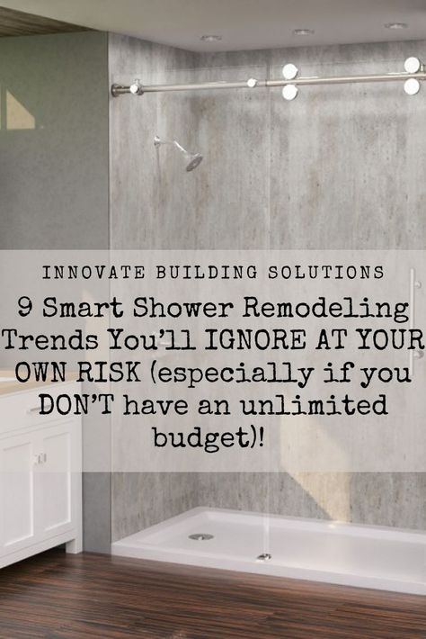 Waterproof Shower Wall Panels, Granite Shower, Tub To Shower Conversion, Remodeling Trends, Shower Conversion, Shower Inserts, Fiberglass Shower, Shower Wall Panels, Shower Storage