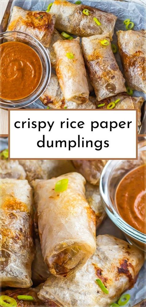 Get started with dumpling making with this easy dumplings recipe using rice paper. Ideal for beginners, this recipe walks you through the process of using rice paper to make delicious, crispy dumplings in an air fryer. Add your favorite fillings and enjoy a homemade gluten free treat. Rice Paper Dumplings Air Fryer, Dumplings Air Fryer, Crispy Rice Paper Dumplings, Fresh Spring Rolls Recipe, Easy Dumplings Recipe, Recipes Using Rice, Crispy Rice Paper, Rice Paper Dumplings, Gluten Free Dumplings