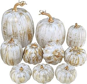 Halloween Table Centerpieces, Decorative Pumpkins, Fall Table Centerpieces, Artificial Pumpkins, Gold Pumpkins, Foam Pumpkins, Fall Door Decorations, Faux Pumpkins, Fall Decor Ideas