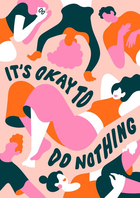 الفن الرقمي, Plakat Design, Do Nothing, Art Et Illustration, It's Okay, Grafik Design, Illustrations Posters, Graphic Illustration, Digital Illustration