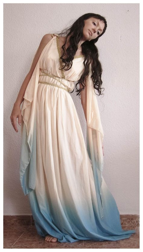 Greek Goddess Greek Goddess Cosplay, Ancient Greek Dress, Greece Dress, Ancient Greek Clothing, Goddess Party, Rome Style, Greek Goddess Dress, Greek Dress, Greek Costume