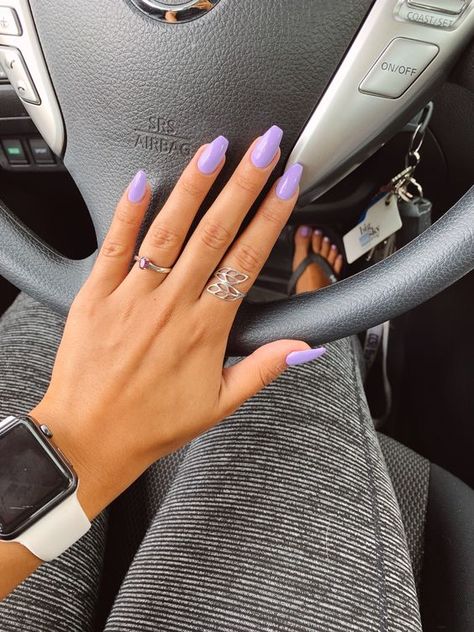 Summer Nail Inspiration for Your 2024 Manicure - Boss Babe Chronicles Lilac Nails, Solid Color Nails, Lavender Nails, Short Coffin Nails, Basic Nails, Nails Blue, Nails Spring, Summer Nails Colors, Nail Designs Spring