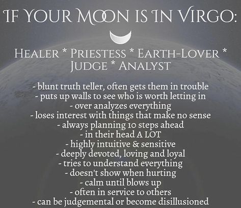 Virgo Moon Aesthetic, Virgo Moon Sign, Moon In Virgo, Virgo Traits, Gemini Rising, Virgo Quotes, Aquarius Woman, Birth Chart Astrology, Virgo Moon