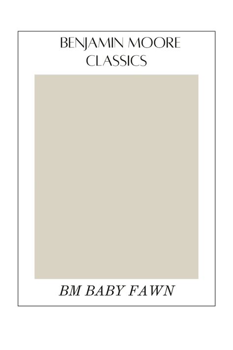 Exploring the Timeless Appeal of Benjamin Moore's Baby Fawn - Bm Baby Fawn Paint, Baby Fawn Paint Color, Bm Baby Fawn, Baby Fawn Benjamin Moore, Art Deco Waterfall Dresser, Inexpensive Artwork, Popular Neutral Paint Colors, Perfect Grey Paint Color, Build A Headboard