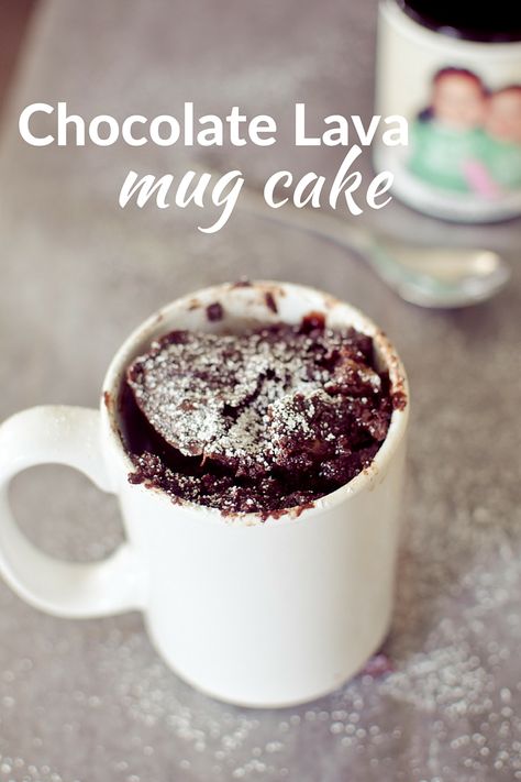 Chocolate Lava Mug Cake Mug Lava Cake, Chocolate Lava Mug Cake, Lava Mug Cake, Cake Microwave, Vanilla Mug Cakes, Lava Cake Recipes, Mug Cake Microwave, Mug Cakes, Keto Mug Cake