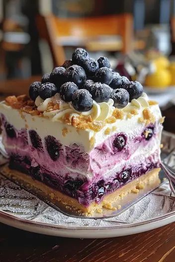 Lemon Blueberry Shortbread Mousse Cake: A Symphony of Flavors - MmmRecipes : Easy and Delicious Recipes Blueberry Shortbread, Blueberry Desserts, Gateaux Cake, Blueberry Recipes, Blueberry Cheesecake, Mousse Cake, Lemon Recipes, Lemon Blueberry, Food Cakes