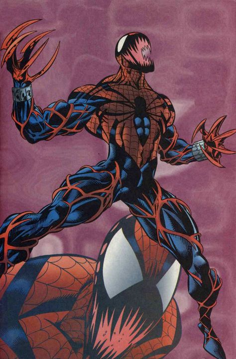 Spider-Carnage Symbiote Art, Spider Carnage, White Demon, Carnage Symbiote, Spider Man Unlimited, Ben Reilly, Venom Marvel, Carnage Marvel, Genos Wallpaper