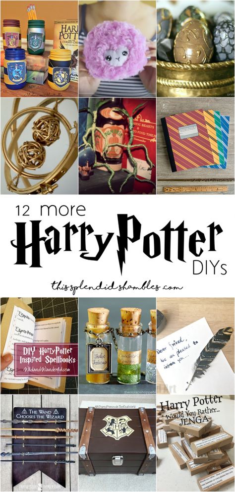 Happy Harry Potter, Harry Potter Recipes, Harry Potter Diy Crafts, Harry Potter Spell Book, Diy Harry Potter Crafts, Diy Geek, Harry Potter Day, Harry Potter Christmas Decorations, Classe Harry Potter