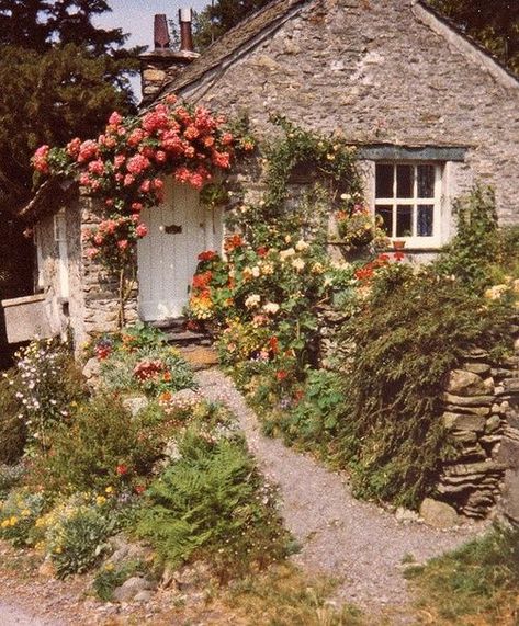 Dream cottage.. Can I please have this? Cute Cottages, English Country Cottage, Cottage Aesthetic, Fairytale Cottage, Cottage In The Woods, Dream Cottage, Cabins And Cottages, Little Cottage, Country Garden