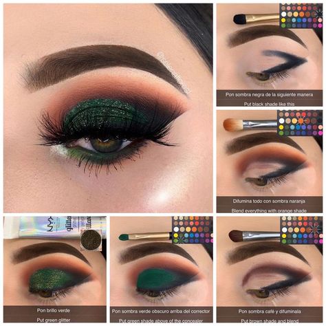 Makeup Pictorial Step By Step, Artistry Palette Looks, Makeup Verde, Makeup Ideas Aesthetic, Makeup Aesthetic Ideas, Makeup Bag Aesthetic, Makeup Products Aesthetic, Drawing Makeup, Makeup Wallpaper