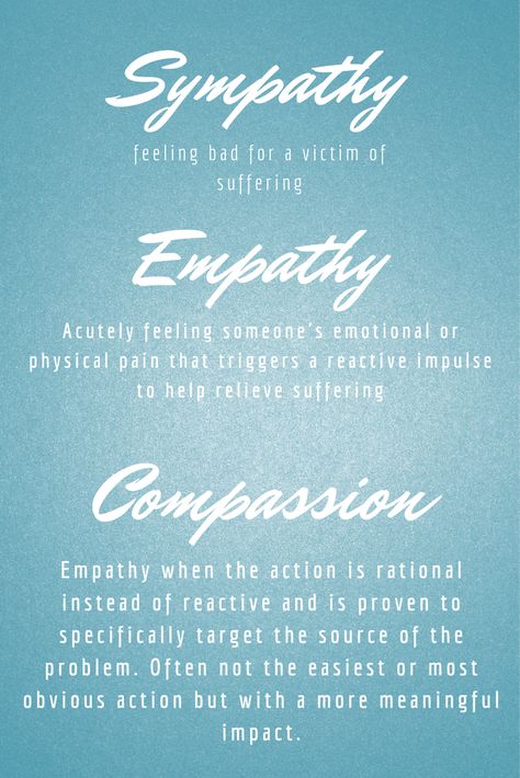 The difference between #Sympathy, #Empathy and #Compassion are subtle but significant. Based on the book by #DanielGoleman and the #DalaiLama #AForce4Good #Aforceforgood #callforaction #activism #awareness #hope #behaviour Empathy Vs Sympathy Vs Compassion, Importance Of Empathy, Empathy Vs Compassion, Difference Between Sympathy And Empathy, Quotes On Empathy, Empathy Quotes Inspiration, Compassion Quotes Empathy, Somatic Experiencing, Empathy And Compassion