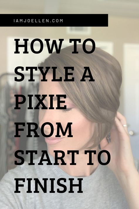 Ways To Style Long Pixie Hair, Products To Style A Pixie, How To Style A Messy Pixie, Pixie Style Tutorial, Styling A Long Pixie Hair Tutorials, How To Style A Pixie Haircut Tutorials, How To Style A Growing Out Pixie, Styling Long Pixie Haircut, What Products To Use To Style Short Hair