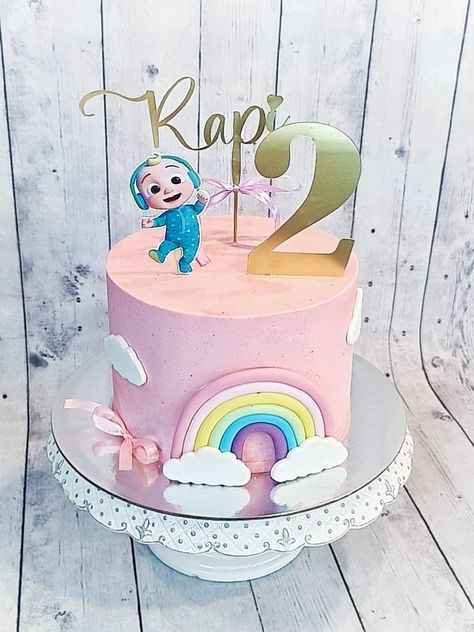 From Printes inspo, made my baby’s 2nd birthday cake look cute ☺️ 2 Year Birthday Cake, Girl Birthday Cake, Second Birthday Cakes, 2nd Birthday Cake, 2 Birthday Cake, Cake Inspo, Baby Birthday Cakes, Girl Cakes, Baby Cake