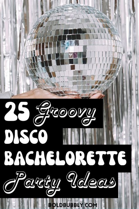 disco bachelorette party Disco Bachelorette Party Theme, Disco Themed Bachelorette Party, Disco Party Outfit Ideas, Disco Themed Bachelorette, Disco Theme Parties, Disco Bachelorette Party, Bachelorette Party Theme, Disco Theme Party, Hens Party Themes