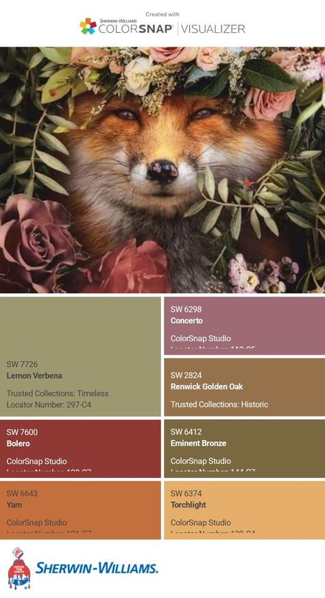 Rookwood Amber Sherwin Williams, Copper Wire Sherwin Williams, Lemon Verbena Sherwin Williams, Sherwin Williams Fall Color Palette, Sherwin Williams Lemon Verbena, Hobbit Color Palette, Oakmoss Sherwin Williams, Fall 2024 Color Trends, Oak Color Palette