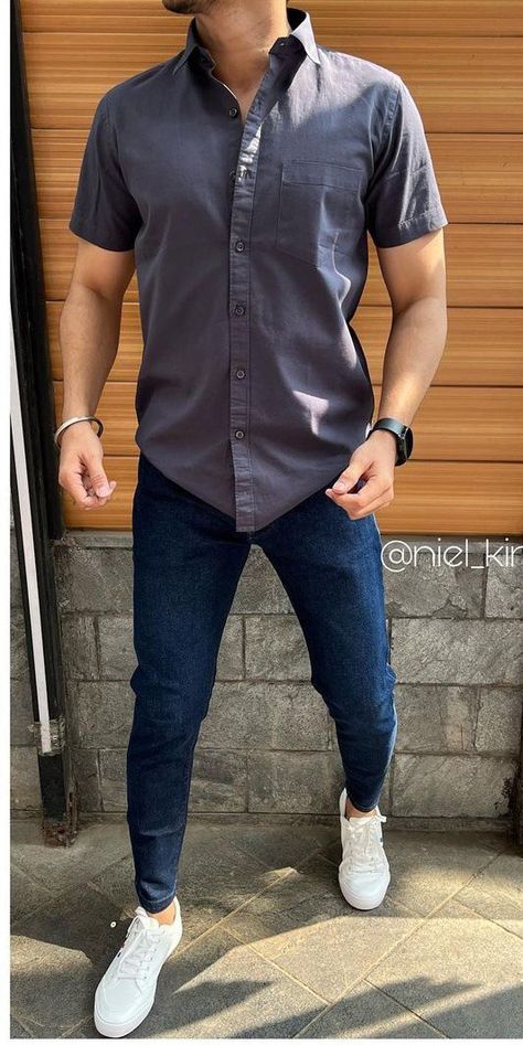 Mens Half Sleeve, Half Shirt, Mens Dress Outfits, Half Shirts, Half Sleeve Shirts, Formal Shirt, Really Good Quotes, Mens Dress, Formal Shirts