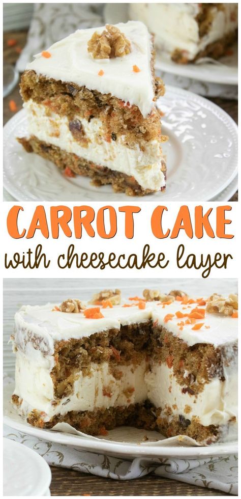 Gingerbread Cakes, Cheesecake Tacos, Carrot Cake Cheesecake Recipe, Carrot Cheesecake, Easter Carrot Cake, Spice Cakes, My Heavenly Recipes, Carrot Desserts, Moist Carrot Cake