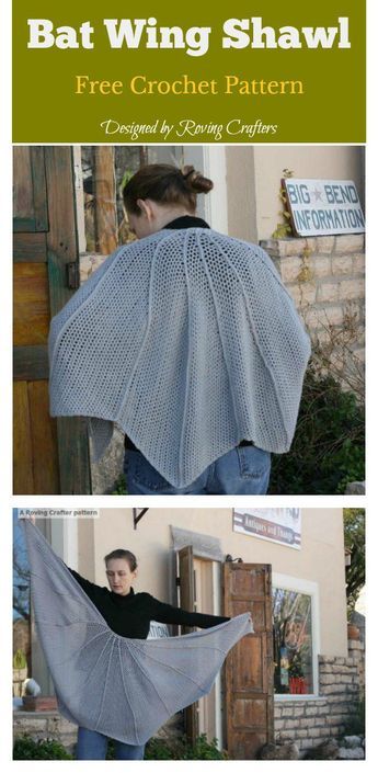 Bat Wing Shawl Free Crochet Pattern #freecrochetpattern #halloween #crochetshawl Dragon Wing Shawl Crochet Pattern, Crochet Bat Shawl Pattern Free, Crochet Bat Cape Pattern Free, Bat Wing Shawl Crochet Pattern, Bat Cape Crochet, Batwing Shawl Crochet Pattern, Bat Scarf Crochet, Bat Wing Crochet Shawl, Crochet Bat Blanket Pattern