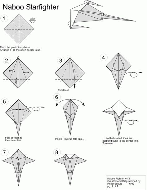 NABOO Origami Guide, Origami Butterfly Tutorial, Star Wars Origami, Origami Flowers Tutorial, Diy Paper Butterfly, Origami Diamond, Origami Frog, Star Wars Crafts, Origami Dragon