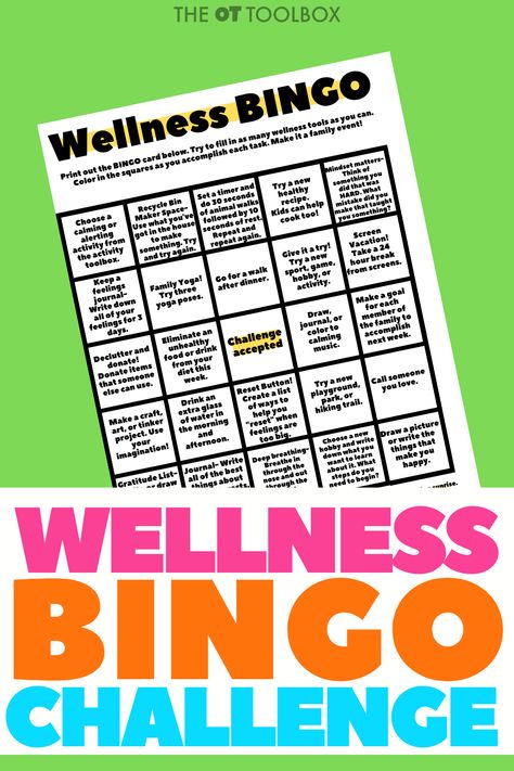 Want to add health and wellness to an already busy life? Try this Wellness BINGO game to use to build overall well being and a balanced health and wellness state, using easy to implement wellness activities. Perfect for a wellness challenge for kids, families, or the workplace. Physical Well Being Activities, Health Promotion Activities, Health Literacy Activities For Adults, Workplace Challenge Ideas, Family Wellness Activities, Wellness Week Activities, Workplace Wellbeing Activities, Occupational Wellness Activities, Environmental Wellness Activities