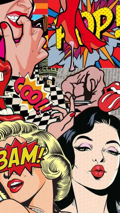 Images Pop Art, Comic Pop Art, Pop Art Collage, ポップアート ポスター, Seni Pop, Pop Art Images, Pop Art Fashion, Pop Art Drawing, Tableau Pop Art