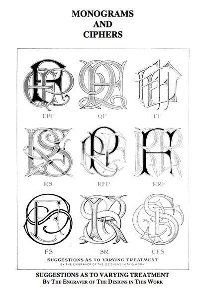 Monograms & Ciphers by Turbayne from Needlen Thread blog Jan 9, 2014 Monogram Tattoo, Alfabet Letters, Embroidery Alphabet, Calligraphy Letters, Vintage Typography, Monogram Design, Typography Letters, Monogram Fonts, Tattoo Lettering