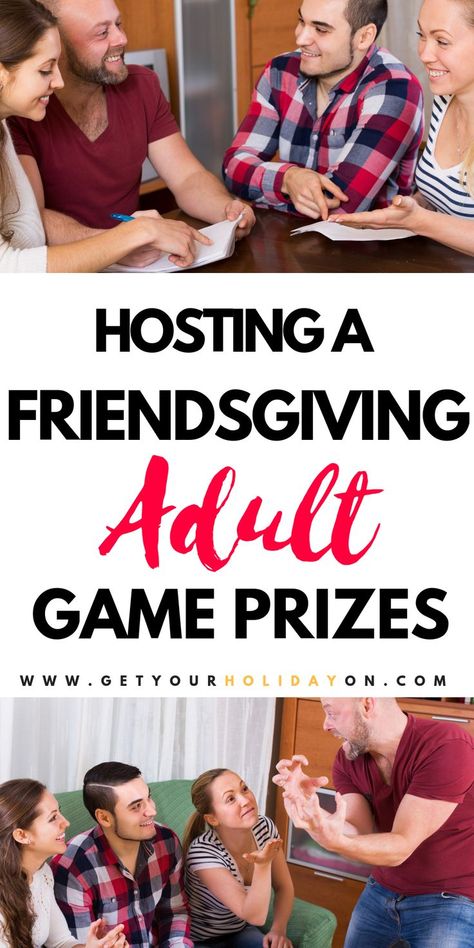 Friendsgiving party game prizes for adults! Thanksgiving will never be the same again! Hilarious and funny party favors brightening anyone's potluck! #friendsgiving #diythanksgiving #novemeber #partyplanning Party Game Prizes, Thanksgiving Family Games, Thanksgiving Games For Adults, Friendsgiving Games, Thanksgiving Party Favors, Christmas Games For Adults, Thanksgiving Games For Kids, Friendsgiving Party, Party Favors For Adults