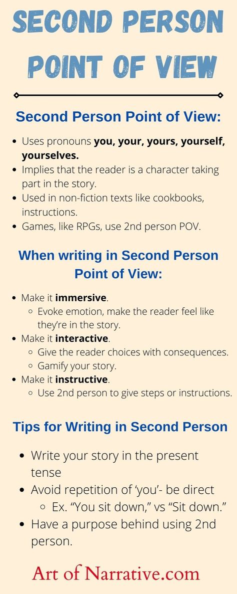 Learn what is second person point of view. Find examples of second person point of view, and discover how to write 2nd person POV!
 #writing #fictionwriting #howtowriting #writingtips Pov Writing, First Person Point Of View, Writing A Book Outline, Fiction Text, First Person Writing, Writing Motivation, Starting Line, Writing Inspiration Prompts, Nonfiction Texts