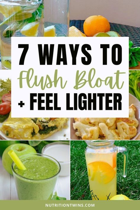 In this post, you'll learn 7 easy ways to flush bloat and feel lighter. These tips will help you get rid of a bloated stomach so you can feel better fast. Get the best quick and easy bloating recipes from the Nutrition Twins! Get Rid Of Bloated Stomach, Bloated Belly Remedies, Bloated Stomach, Bloated Belly, Feel Better, Keto Diet, Health And Wellness, Twins, Nutrition