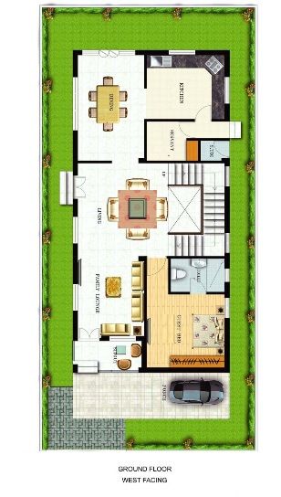 Small House Plans | Best Small House Designs | Floor Plans India Rectangular House Plans, Small House Design Floor Plan, Rectangular House, Affordable House Design, West Facing House, Single Storey House Plans, 30x40 House Plans, Vastu House, Bungalow Floor Plans