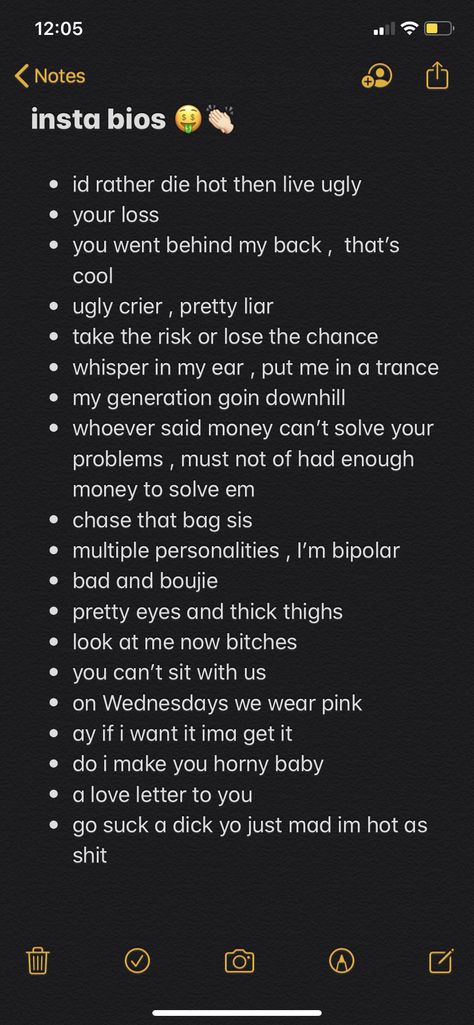 Spam Captions Instagram, Toxic Captions, Good Bio Quotes, Good Bios, Bio Captions, Insta Bios, Bios Instagram, Good Instagram Bios, Instagram Bios