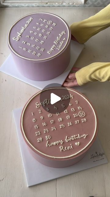 Lulu Kayla on Instagram: "This cake is designed to look like a calendar. It’s a perfect personal gift, you can tell your family or friends, “I always remember the most special days.”  #12thnLulukayla #aDozenLulukayla  WHATSAPP ORDER 0812 8506 3308 0857 1536 0702 ••••••••••••••••••••••••••••••••••••••• #cakes #cake #buttercreamcake #birthdaycake #cakeshop #kueultah #kueultahjakarta #cakejakarta #kueulangtahun #cakeultahjakarta #lulukayla #customcake #cakejakarta #calenderlk" Calendar Cake Design, Calendar Cake, Birthday Things, Cake Shop, Buttercream Cake, Always Remember, Custom Cakes, Cake Ideas, Birthday Decorations