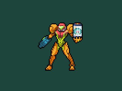 Metroid Samus Pixel Art, Metroid Art, Sew Ideas, Metroid Samus, Super Metroid, Perler Projects, Pixels Art, Perler Ideas, 8bit Art