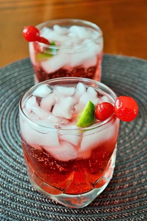 Dirty Shirley revisits the classic Shirley Temple drink of your childhood. You will love this adult version! Dirty Shirley Recipe, Shirley Temple Drink, Dirty Shirley, Maraschino Cherries, Delicious Drinks, Shirley Temple, All Grown Up, Night Ideas, Adult Drinks