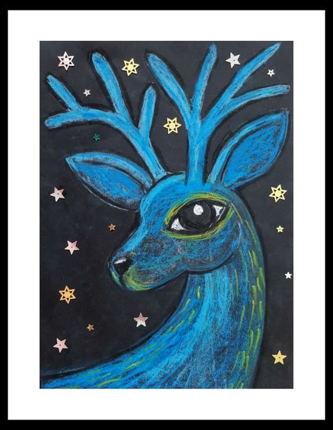 Art Projects With Oil Pastels, Oil Pastel Drawings Christmas, Chalk Pastel Christmas Art, Christmas Oil Pastel Drawings, Winter Oil Pastel Art, Kids Oil Pastel Art Ideas, Christmas Oil Pastel Art, Oil Pastel Drawings Easy For Kids, Oil Pastel Christmas Art