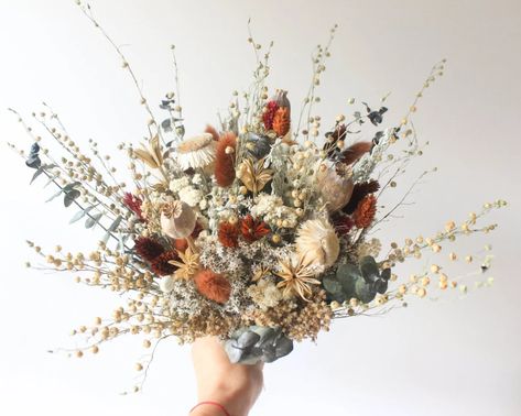 Best Dried Flower Bouquets | POPSUGAR Smart Living Feast Wedding, Preserved Flowers Bouquet, Bouquet Eucalyptus, Neutral Flowers, Preserved Eucalyptus, Eucalyptus Bouquet, Greenery Bouquet, Feuille Eucalyptus, Pearl Flowers