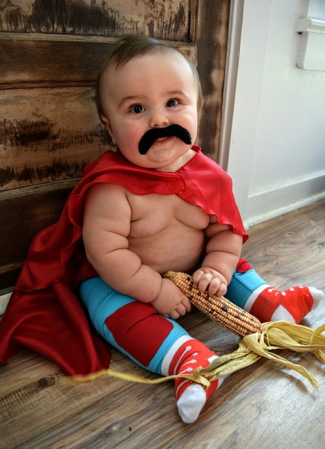 #NachoLibre #NachoLibreCostume #NachoLibreBabyCostume #HalloweenCostume 8 Months Halloween Costume, Funny Baby Halloween Costumes For Boys, Baby Costumes For Boys Family, Funny Infant Halloween Costumes, Newborn Baby Halloween Costumes For Boys, 2 Under 2 Halloween Costumes, First Halloween Costumes Boy, 8 Month Old Halloween Costume Boy, Baby Boy Halloween Costumes Diy