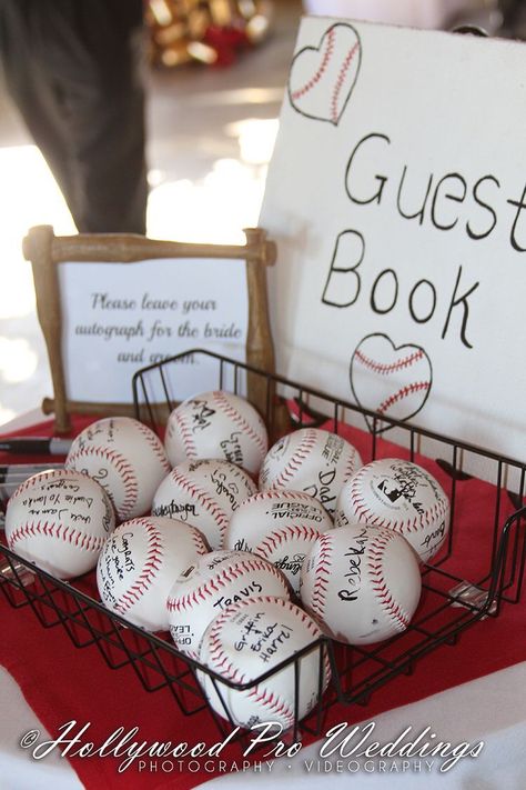 Softball Wedding, Baseball Themed Wedding, Lisa Baby, Sports Themed Wedding, Baseball Wedding, Wedding Favor Ideas, Sports Wedding, Baseball Party, Baseball Theme