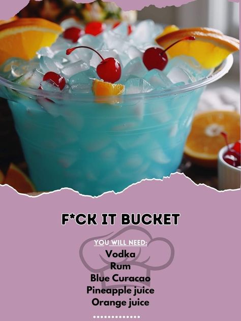 Alcohol Punch, Fun Drink Recipe, Fun Drinks Alcohol, Summer Drinks Alcohol, Cocktail Drinks Alcoholic, Party Drinks Alcohol, Drink Recipes Nonalcoholic, Yummy Alcoholic Drinks, Mixed Drinks Alcohol