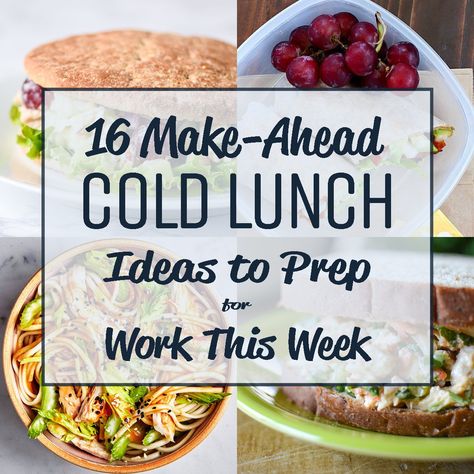 16 Make-Ahead Cold Lunch Ideas to Prep for Work This Week - Try prepping these awesome cold lunch ideas instead of reheating! - ProjectMealPlan.com No Heat Lunch Ideas For Men, East Cold Lunches, Lunch On The Go For Men, Men Work Lunch Ideas, Mens Work Lunch Ideas, Work Lunch Meal Prep Simple, Healthy Lunches For Men At Work, Cold Meal Prep Lunches For Men, Men Lunch Ideas Work Cold