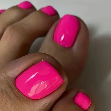 24 Fake Toe Press On Nails Color May Vary Due To Lighting Size One Size Condition New Comes With Mini Nail File And Glue Adhesive Strips Hawaii Nail Art, Hot Pink Toes, Anniversary Nails, Rounded Acrylic Nails, Blue Ombre Nails, Cute Nail Colors, Pedi Ideas, Retro Nails, Elegant Nail Art