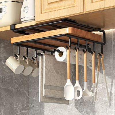 Organiser Cucina, Wand Organizer, Shelf Baskets Storage, Hanging Cabinet, Closet Kitchen, Kitchen Cabinet Storage, Hanging Organizer, Hanging Racks, Storage Hacks