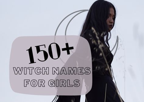 Are you looking for a witchy name for your baby girl? Choose from over 150 amazing mystical names on this list. Goth Girl Names List, Fae Names Girl, Goth Girl Names, Witchy Girl Names, Mystical Names Goddesses, Gothic Girl Names, Witchy Names