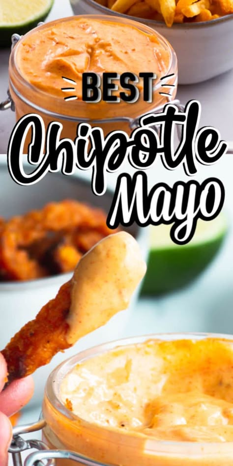 Chipotle Mayo Recipe, Chipotle Adobo, Chipotle In Adobo Sauce, Chipotle Mayo, Crispy Sweet Potato, Homemade Mayonnaise, Chipotle Sauce, Cakes Recipes, Honey Roasted