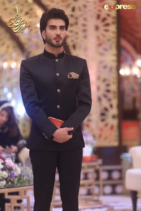 Band Gala Suit Men, India Fashion Men, Indian Wedding Suits Men, Wedding Suits Men Black, Jodhpuri Suits For Men, Indian Wedding Clothes For Men, Imran Abbas, Wedding Kurta For Men, Groom Dress Men