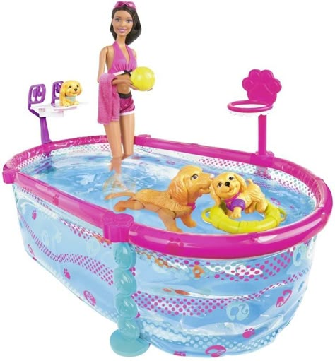 School Pool, Barbie Puppy, Frozen Toys, Barbie Playsets, Barbie Kids, Barbie Doll Set, Mattel Shop, Barbie Sets, Swim School