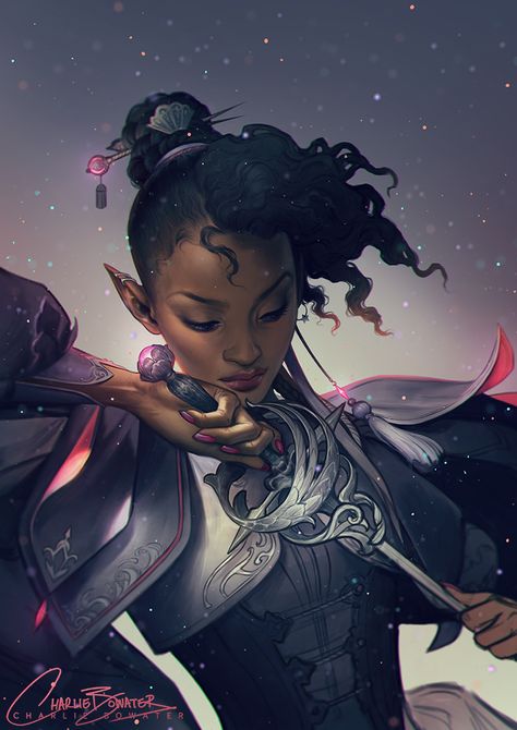 Charlie Bowater, Heroic Fantasy, Black Characters, Afro Art, Fantasy Rpg, Fantasy Inspiration, Character Creation, Dnd Characters, Character Portraits