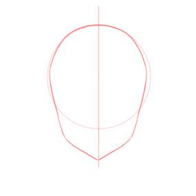 How to draw the head and face – anime-style guideline front view tutorial – Mary Li Art How To Draw Round Faces, How To Draw Heads Ibispaint, Anime Sketch Head, How To Draw Chin, How To Draw Female Face, Round Face Drawing, Female Head Reference Drawing, Anime Head Shapes, Anime Face Shapes